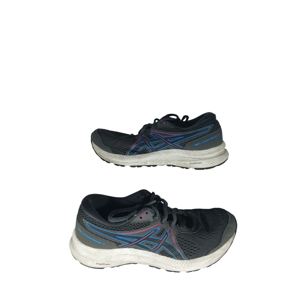 ASICS Gel-Contend 7 7 Black Blue Pink Running Shoes 1012A911 Athleisure Fitness